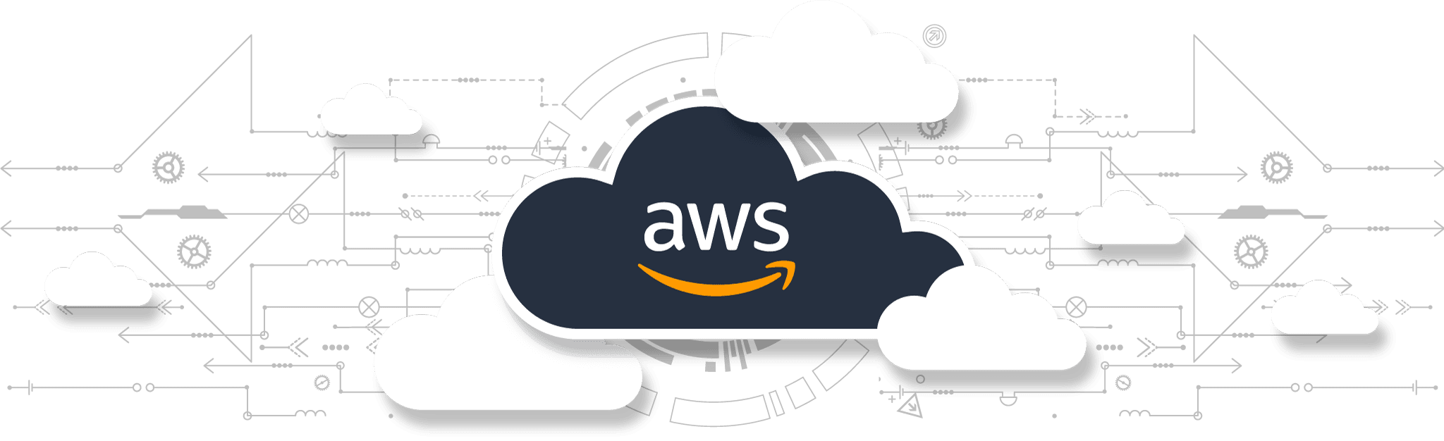 AWS clous icon longways