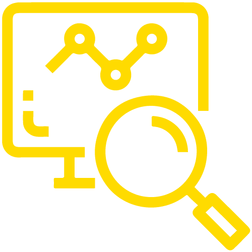 Research yellow icon