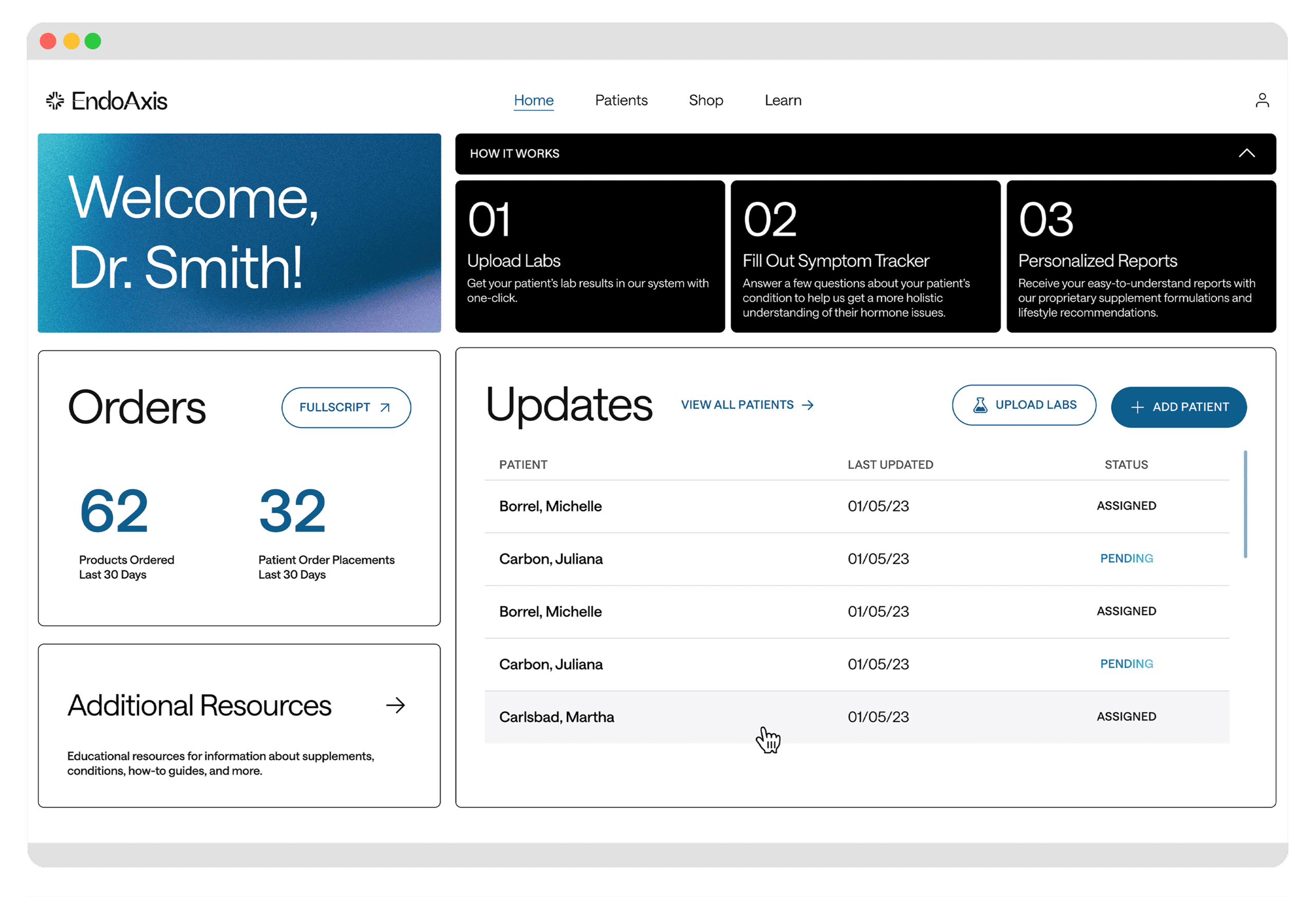 endo dashboard